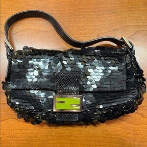 Fendi baguette and Black  Sequin Women's Bag